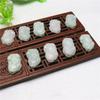 Directo de origen doble agujero pequeño valiente jade natural grado A jade de Myanmar colgante jade al por mayor precio bajo