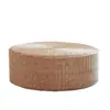 Futon Artesanal Trançado de Palha Tatame Redondo Varanda Cerimônia do Chá Japonesa Adoração a Buda Meditação Almofada de Chão Trançada de Rattan Tapete Zen