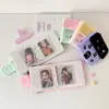 Álbum de Cartões Quadrados Magnéticos de Pelúcia para Meninas com Boa Aparência Álbum de Fotos A8 3 polegadas Álbum para Guardar Cartões de Fotos Polaroid