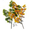 Dongguan planta verde artificial Árbol grande rama plana Hoja Naranja Hoja de Arce Higuera Francesa hoja de té hoja de plástico