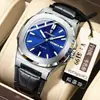 Reloj Suizo para Hombre de Negocios Resistente al Agua Luminoso con Calendario Pulsera Reloj para Hombre Transmisión en Vivo Comercio Exterior Venta Caliente Dropshipping