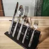 Juego de Cubiertos de Acero Inoxidable Columna Romana, Tenedor y Cuchara Amazon Dorado Vajilla Cuchillo, Tenedor y Cuchara Juego de Cinco Piezas Lujo Ligero Cuchillo y Tenedor de Acero Inoxidable para Steak Occidental