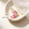 Sombrero de Vaquero Occidental Rosa Botas de Vaquero Colgante de Aleación con Goteo de Aceite Charm para DIY Accesorios de Joyería Hechos a Mano Transfronterizos Venta al por Mayor