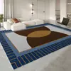 Tapete de Chão para Sofá Lavável de Alta Qualidade na Cor Creme, Tapete Antiderrapante para Janela de Canto, Carpete de Quarto ao Lado da Cama, Tapete de Mesa de Centro Leve e Luxuoso, Carpete de Sala de Estar