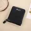 Cartera corta para hombre transfronteriza, horizontal, con múltiples ranuras para tarjetas, monedero con cremallera, portatarjetas de identificación multifuncional, fabricante, stock listo