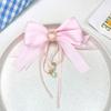 Princesa das Crianças Bonito Bow Tassel Hairpin Cyber Celebrity Headwear Baby Girl Back Head Hairpin Little Girl Clip