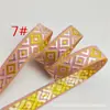 Fita de Diamante 1,3cm Fita Jacquard Quadrada Brilhante Estilo Étnico Roupas Penduradas DIY Roupas de Boneca Vintage