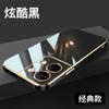 Para oppoReno9 Capa de telefone Lente Cobertura total Borda reta Galvanoplastia Reno9Pro + Capa protetora macia resistente a quedas