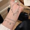 Pulsera Colgante Diamante Solitario Borla Amor 2024 Nuevo Diseño Nicho Lujo Ligero Sentido Avanzado Ajustable Versátil