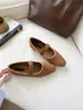 Sapatos femininos Mary Jane trançados estilo francês retrô, sapatilhas rasas de calçar, sapatos femininos de tira plana preguiçosa outono 2026