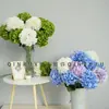 Hortensia Grande Simulada Individual de Seda Hortensia para el Hogar Bricolaje Boda Hortensia Grande Flores Artificiales Adornos
