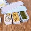Caja Crisper para Fideos Japoneses de Cocina con Tapa Caja de Almacenamiento de Plástico para Fideos Caja de Almacenamiento Caja Clasificadora de Cocina para Fideos