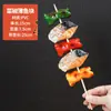 Modelo Barbacoa Alitas de Pollo Olla Caliente Brochetas de Barbacoa Comida Falsa Decoración Sensorial Decoración de Comida Atrezo Brochetas a la Parrilla