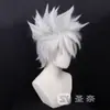 [San nai] Peluca de Kakashi Naruto estilo blanco plateado