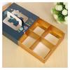 Caja de Regalo de Crujiente de Copo de Nieve 4 granos 6 granos Portátil Caja de Empaque para Pastel de Luna de Medio Otoño Abertura de Ventana Caja para Tarta de Huevo Empaque para Crujiente de Yema de Huevo para Hornear