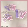 Pinza BB para Niñas Pinza para el Cabello de Estrella de Cinco Puntas Tocado 2025 Nueva Pinza Pinza para Flequillo de Cabello Roto de Bebé Pinza para el Cabello de la Frente de Niños