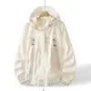 Nueva Ropa de Verano con Protección Solar de Seda de Hielo Estilo Pareja para Hombres UPF50+ Protección Solar Profesional, Ligera y Transpirable para Viajes al Aire Libre