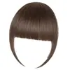 Pedaço de Peruca com Franja de Quadrinhos de Cabelo Humano Real Falso Natural e Fino Peça de Peruca Feminina Popular de Quadrinhos com Franja