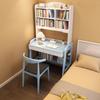 Escritorio y Librero de Madera Maciza Mesa Integrada Escritorio Moderno para el Hogar Estudiante Computadora Escritorio Pequeño para Apartamento Dormitorio Escritorio de Escritura Ajustable para Niños