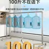 Tubería de Acero Galvanizado Simple de una Sola Capa Extra Larga Perchero para Ropa Estante para Secar Colchas al Aire Libre Estante para Ropa de Balcón Estante de Almacenamiento Interior para Colgar Ropa