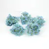 Flor de Hortensia Grande de Simulación Avanzada de 10 cm Cabeza de Flor Color Europeo Flor de Seda Flor de Pasador Hecha a Mano DIY Corona de Flores Decoración del Hogar