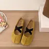 Zapatos Mary Jane de ballet poco profundos con correa cruzada y suela blanda, cómodos zapatos nuevos de estilo francés para mujer con diseño de punta dividida, versátiles 2026