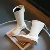 Novedad Moda Otoño 2026 Botas Altas de Moda para Niñas, Botas de Caballero Infantiles Elegantes y Versátiles, Botas de Cuero de Princesa para Niñas Pequeñas