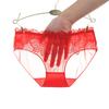 Calcinha Feminina de Gaze Ultrafina Renda Sexy Perspectiva Meninas Divertida Cintura Baixa Triângulo Calcinha Feminina 6875