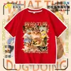 2026 Ropa para Perro Mi Cuchillo y Escudo Camiseta de Algodón Puro Manga Corta Shiba Inu Divertido Paquete de Emoticonos Abstractos Tops para Niños y Adolescentes 2