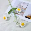 Buquê Pequeno de Margaridas em Lã Tricotado à Mão Crochê Criativo Flores Artificiais Dia das Mães Dia dos Namorados Presente para Melhor Amigo