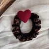 Diadema de Encaje con Estampado de Leopardo en Forma de Corazón para Mujer, Gama Alta, Diadema Versátil, Banda Elástica de Alta Elasticidad, Diadema, Accesorios para el Cabello