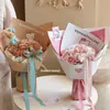 Papel de Presente de Flores Frescas Desenho Animado Papel de Presente de Flores com Estampa Fofa Suprimentos Florais à Prova d'Água Papel de Embrulho para Buquês de Floricultura Atacado