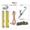 Cable de puesta a tierra de cortocircuito portátil de 27.5KV, enchufe rápido especial y varilla de tierra desmontable para mantenimiento de vías férreas