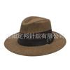 Chapéu de sol masculino transfronteiriço grande ao longo do chapéu de cowboy ocidental atacado novo de verão respirável para atividades ao ar livre chapéu de pesca