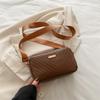 Bolsos de Mujer 2025 Patrón Nueva Ola Bolso Cuadrado Pequeño Bolso de Cámara Estampado Bolso de Hombro Casual con Alto Valor de Apariencia