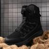 Botas de Trabajo para Hombre de Caña Media Zapatos para Montar en Motocicleta Uso en Todas las Estaciones Resistentes al Desgaste Versátiles Camping Entrenamiento Entrenamiento Militar Botas Tácticas Transfronterizo