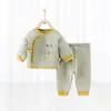 Bebés Recién Nacidos 9.9 Yuan Prueba Ropa de Bebé Estilo Otoño e Invierno Conjunto de Ropa para Bebé Ropa de Casa para Bebé