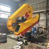 Grúa de brazo plegable hidráulica montada en vehículo de 3-16 toneladas no estándar personalizada grúa fija a prueba de explosiones para minería grúa para barcos