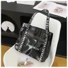 Bolso de Hombro Transparente de PVC Nuevo y Sencillo de Nicho Bolso de Gelatina de Moda Bolso Tote Casual de Moda de Gran Capacidad