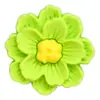 Flores Coloridas Adesivos de Borracha Macia 3D Decorações Planas para Capas de Celular Papelaria Acessórios de PVC 3D Acessórios para Joias DIY