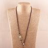 Cuerda de collar con hebilla de seguridad de jade natural unilateral, cordón para colgante de jade Hotan dorado DIY, ventas directas de fábrica