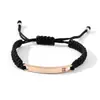 Venta Directa de Fábrica, Galvanoplastia Personalizada, Letras Creativas, Pulseras Tejidas a Mano para Parejas, Joyería Exquisita