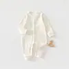 Roupas de Bebê Macacão de Bebê Primavera e Outono Chapéu-camisa para Recém-nascido Macacão sem ossos 100% Algodão Classe A para Recém-nascido