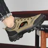 Sapatos de escalada masculinos para primavera e outono, colados a frio, para atacado transfronteiriço, sapatos de caminhada ao ar livre, tênis respiráveis de comércio exterior