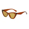 Gafas de Sol Retro Europeas y Americanas Personalizadas de Uña de Arroz Ojo de Gato Contraste de Doble Color Tendencia de Internet Combinan con Todo Anti-ultravioleta