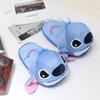 Pantuflas de Algodón de Peluche de Dibujos Animados Stitch para Interiores Casa Stitch Pareja Zapatos de Algodón Calientes Zapatos de Piso de Invierno
