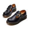 Nuevos Zapatos Mary Jane MARYJANE de Primavera y Otoño 8065 de Caña Baja de Piel de Vaca Estilo Retro Estudiante Británica para Mujer