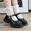 Sapatos de Couro para Meninas 2025 Verão Novo Sapatos de Princesa com Solado Macio para Crianças Menina Bebê Criança Média e Grande Sapatos Casuais para Performance
