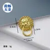 Puxador de Cabeça de Animal Imitação Puxador para Caixa de Vinho Puxador para Caixa de Baijiu Puxador de Liga para Embalagem Puxador de Cabeça de Fera Retrô para Caixa de Presente