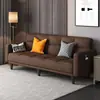 Sofá Cama Plegable Multifuncional, Sofá Sencillo de Tela de Doble Propósito para Sala de Estar, Apartamento de Alquiler, Dormitorio, Cama Plegable para Personas Perezosas, Apartamento Pequeño